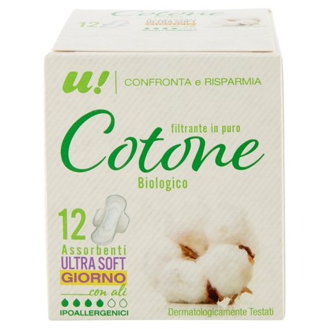 ASSORBENTI ULTRA SOFT GIORNO in Cotone Biologico U! Confronta e Risparmia